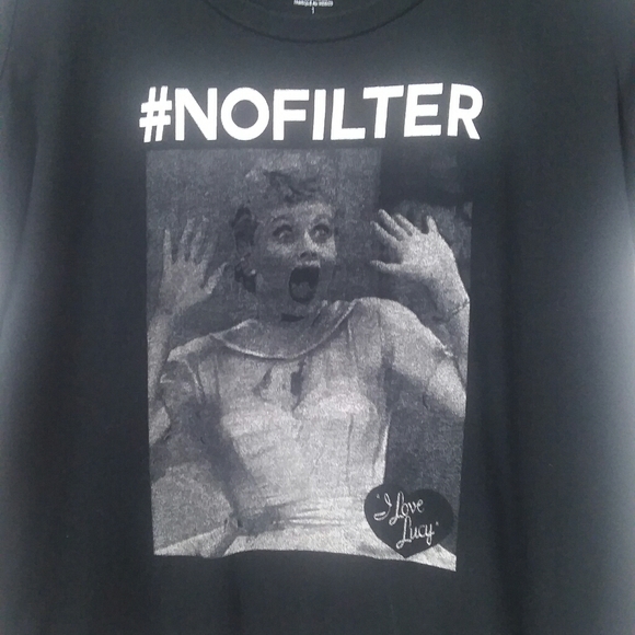 Project Karma I love Lucy No Filter scoop neck tee - Picture 2 of 5